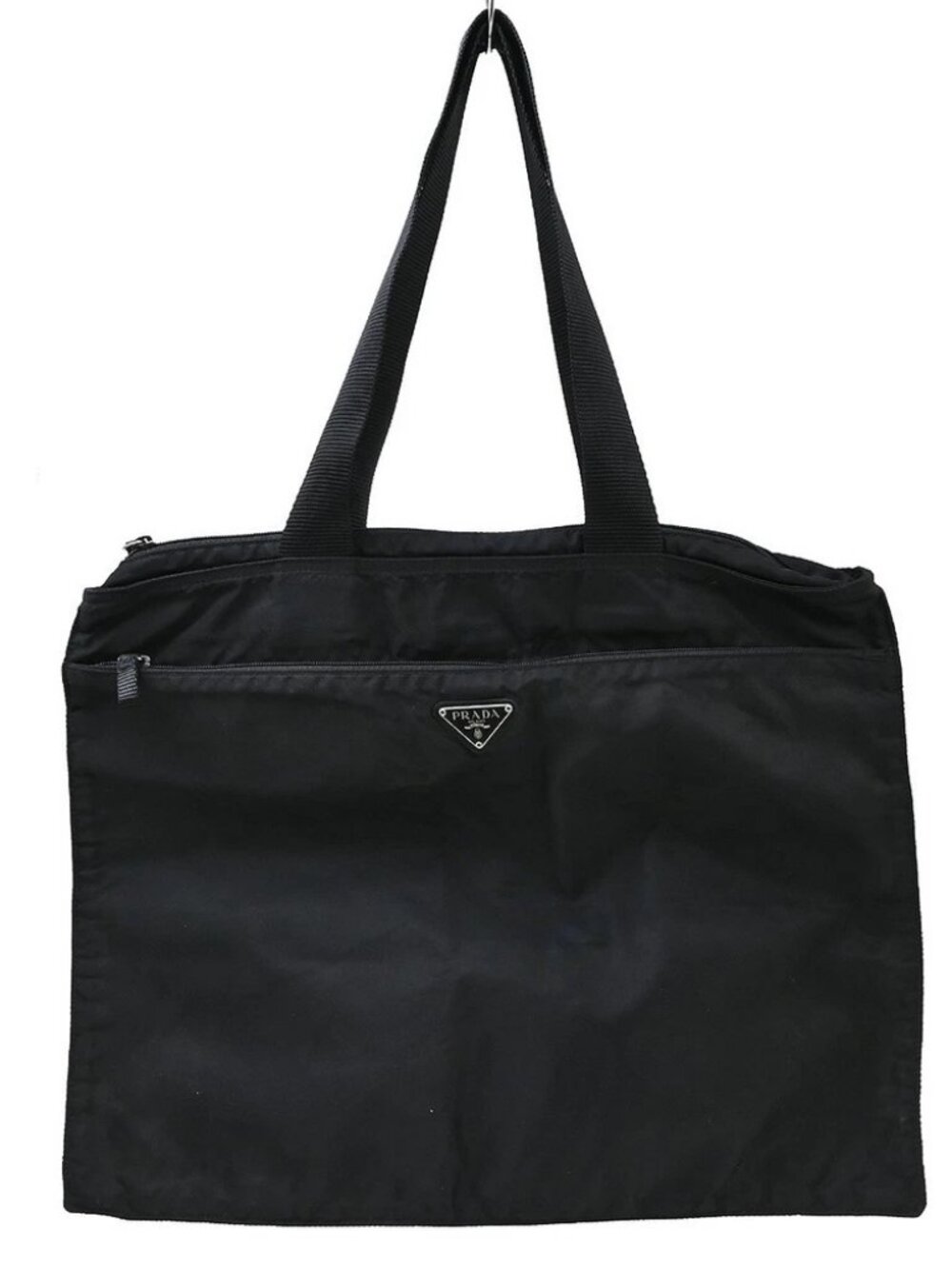Prada Black Nylon Tote Handbag